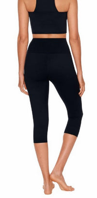 Miraclesuit High-rise Capri Leggings in black - women's pants - alternate view
