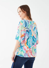 Fdj - Taylor Three-quarter Sleeve Raglan Top