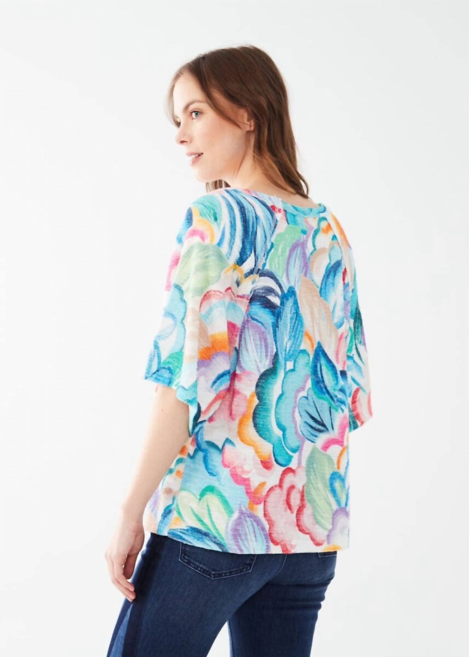 Fdj - Taylor Three-quarter Sleeve Raglan Top