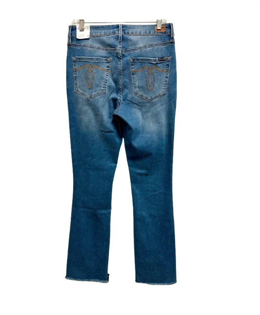 7 For All Mankind - Women's High Rise Micro Boot With Slit On Bottom