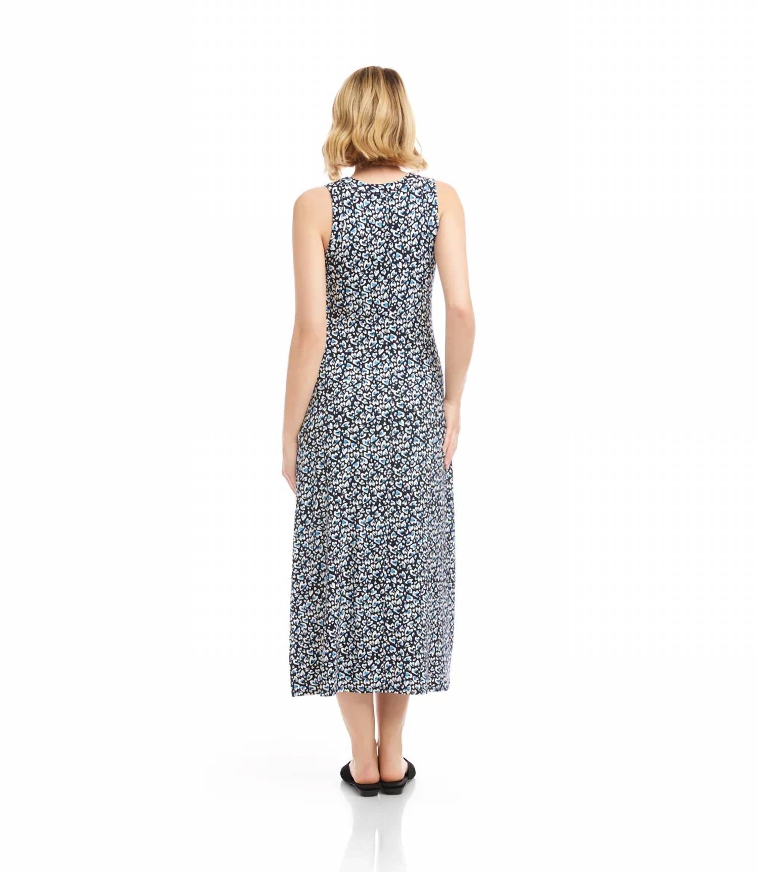 Karen Kane - Sleeveless Side Slit Midi Dress