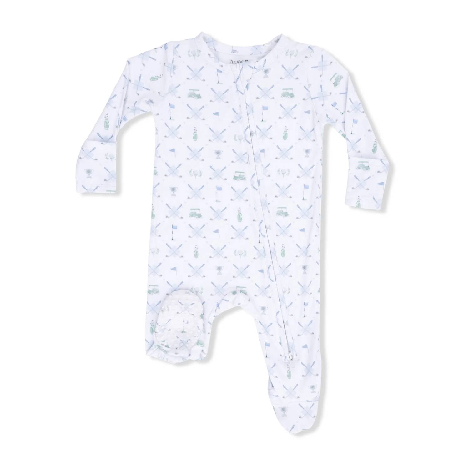 Angel Dear - Kids Golf Trellis Zipper Footie