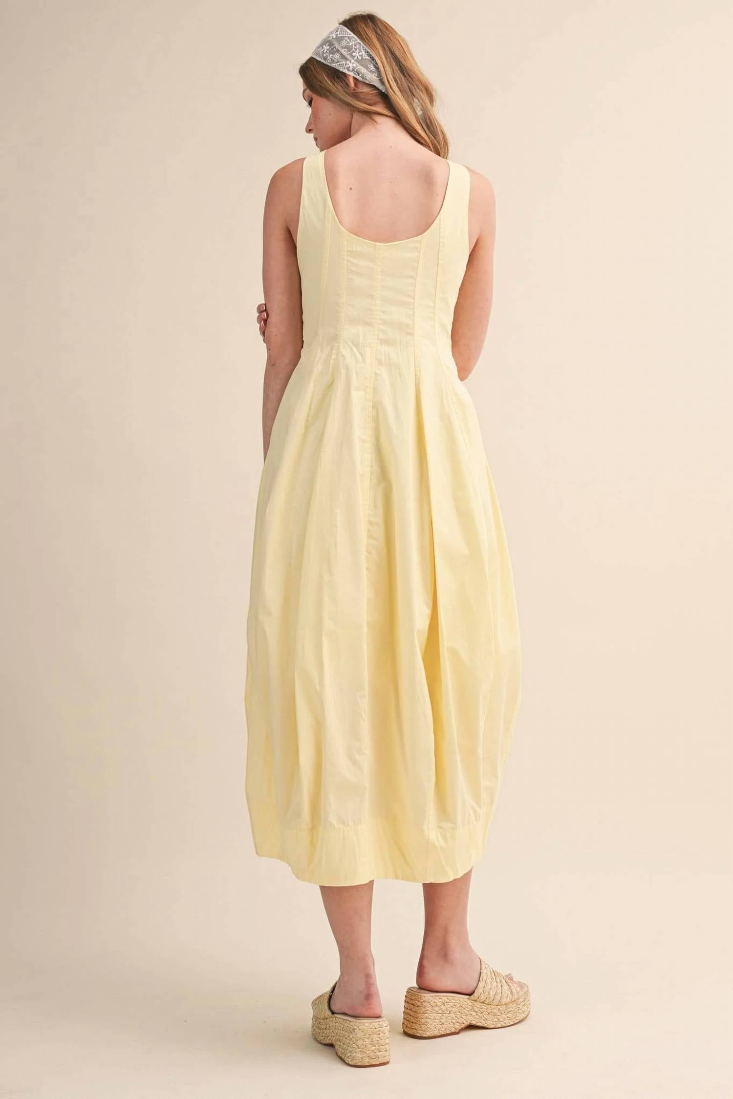 &Merci - Women's Tulip Hem Midi Dress
