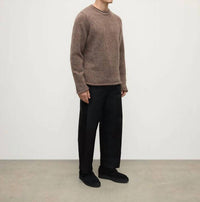 Johnstons Of Elgin - Crew Neck Rolled Trims Sweater