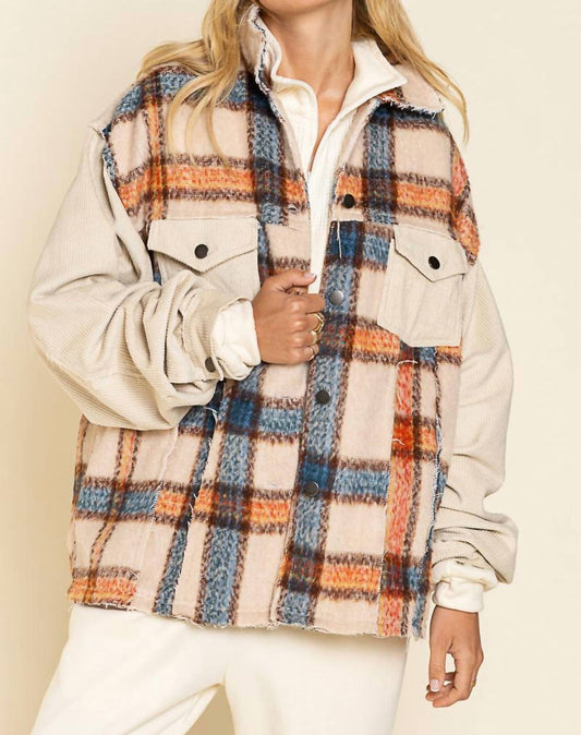 Collared Button Down Plaid Shacket