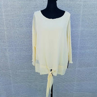 Vince Camuto - Long Sleeve See-through Blouse