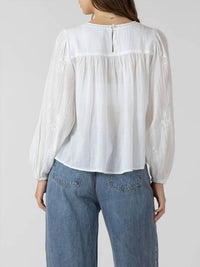 Dex Clothing - Crochet Detail Embroidered Blouse