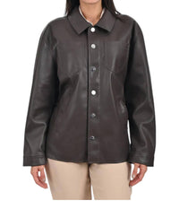 Nine West - Faux Leather Shacket