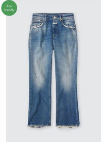 CLOSED Hi-sun Cropped High Rise Jean in mid blue - women's jeans - view 5