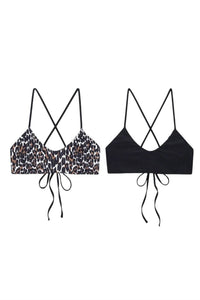 The Great. - Animal Reversible Bralette