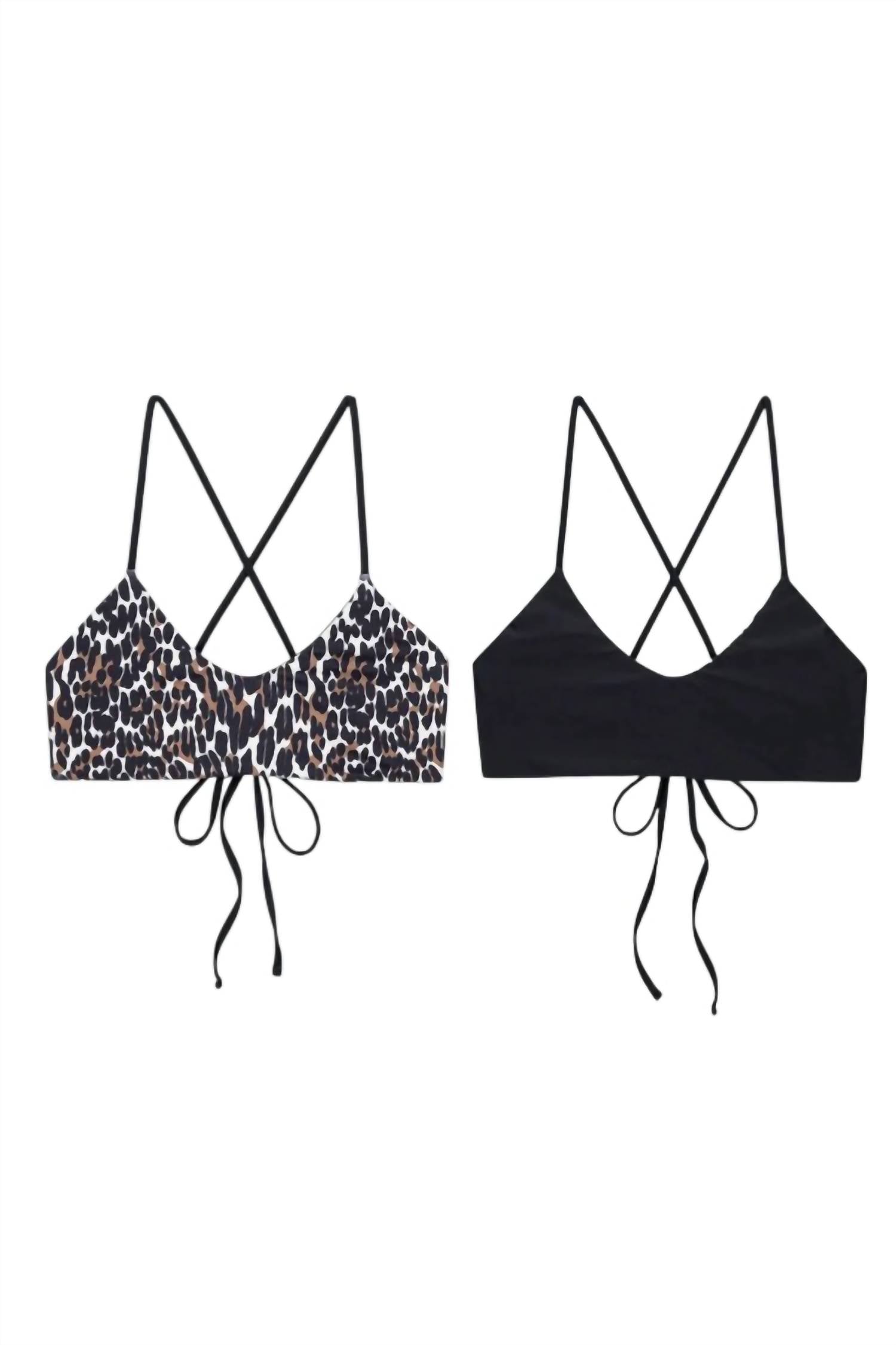 The Great. - Animal Reversible Bralette
