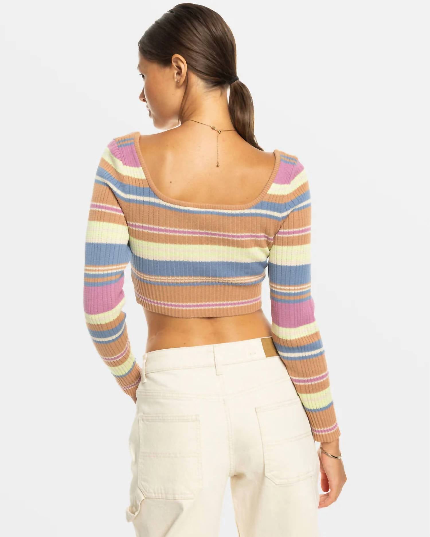 Roxy - Sunshine Day Cropped Top Sweater