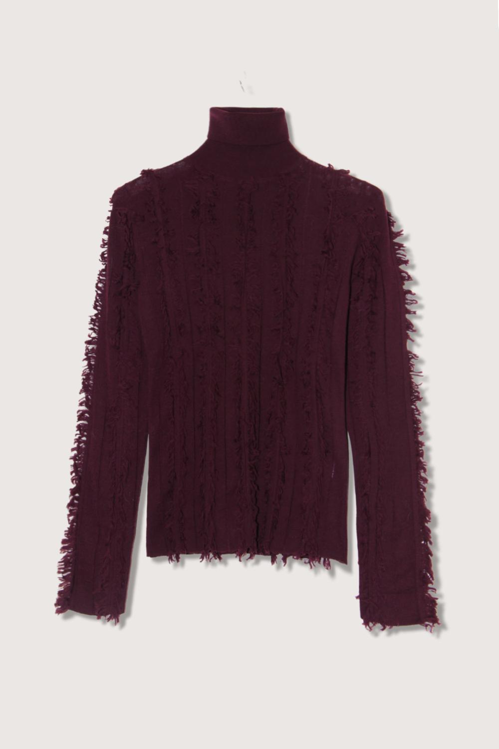 Zankov - Nico Shredded Intarsia Turtle Top