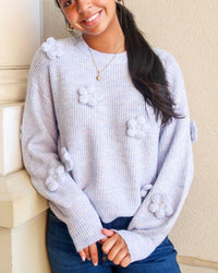 Minkpink - Vera Floral Applique Knit Sweater