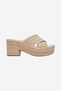 Dolce Vita Women's Eldora Sandals in natural - women's sandal - detail view