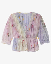 Mes Demoiselles - Women's V Neck Glow Blouse