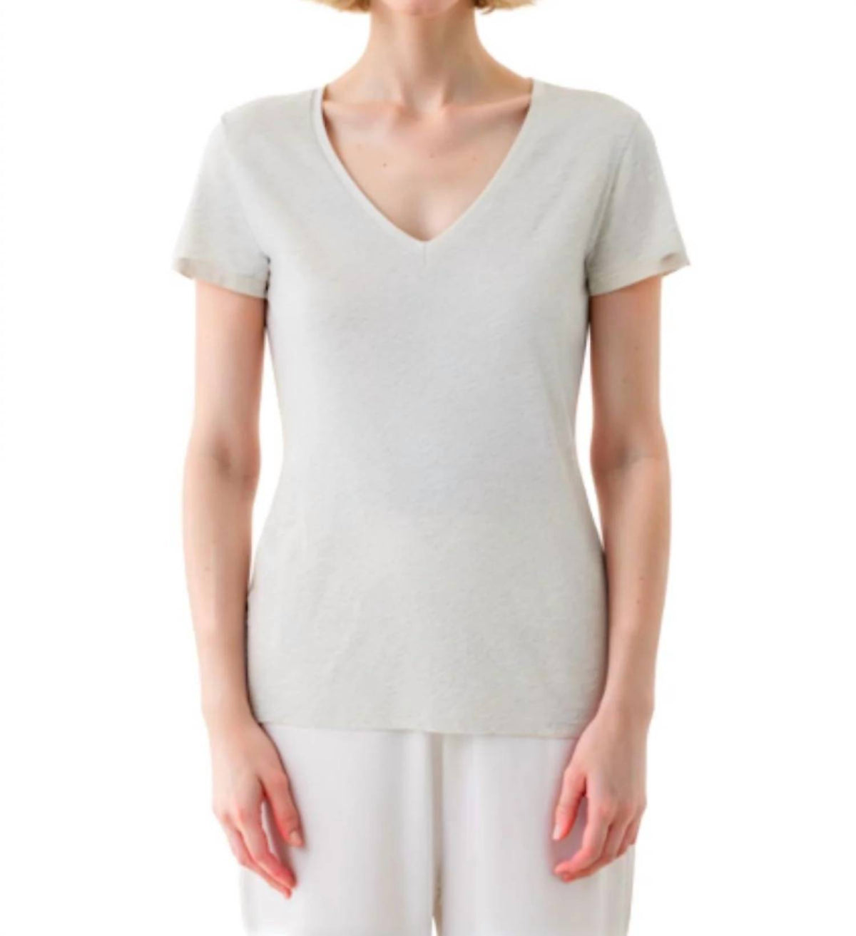 Majestic Filatures - Deluxe Cotton V Neck Shirt