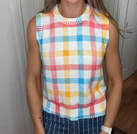 Anniewear - Judith Plaid Sleeveless Top