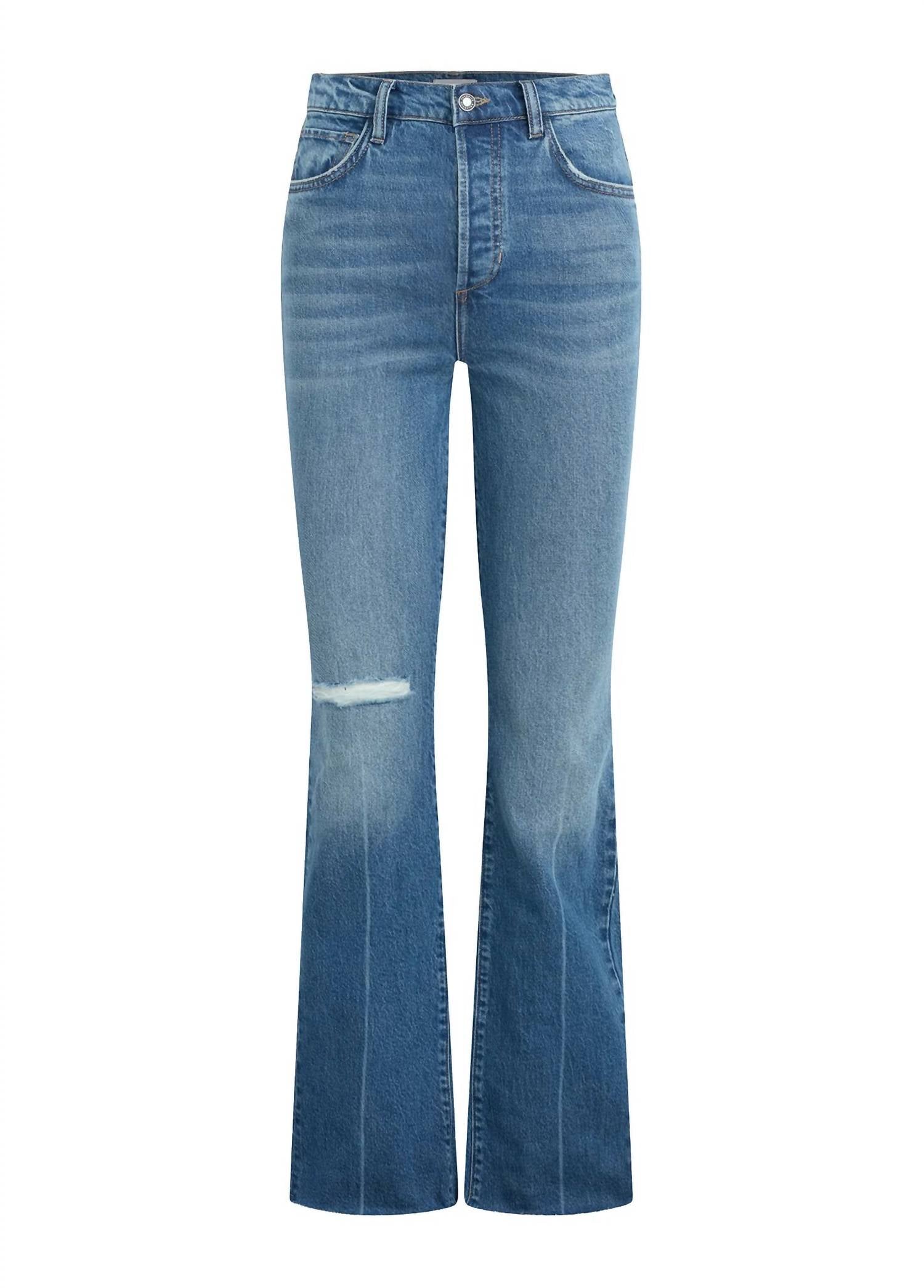 Favorite Daughter Morgan Shortie Bootcut Jeans in beacon - women's jeans - view 5