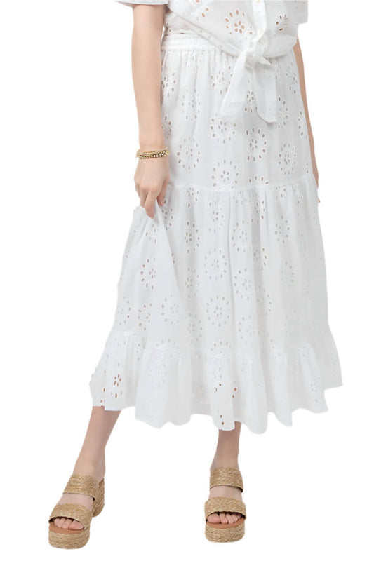 Ivy Jane - Eyelet Tiered Skirt