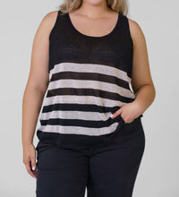 Nic + Zoe - Featherweight Striped Tank Top - Plus