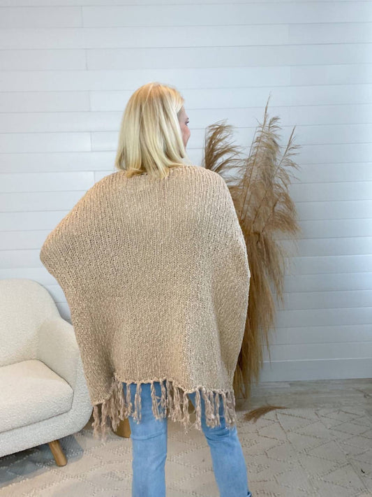 Yolly - Knit Deep V-neck Pullover Top