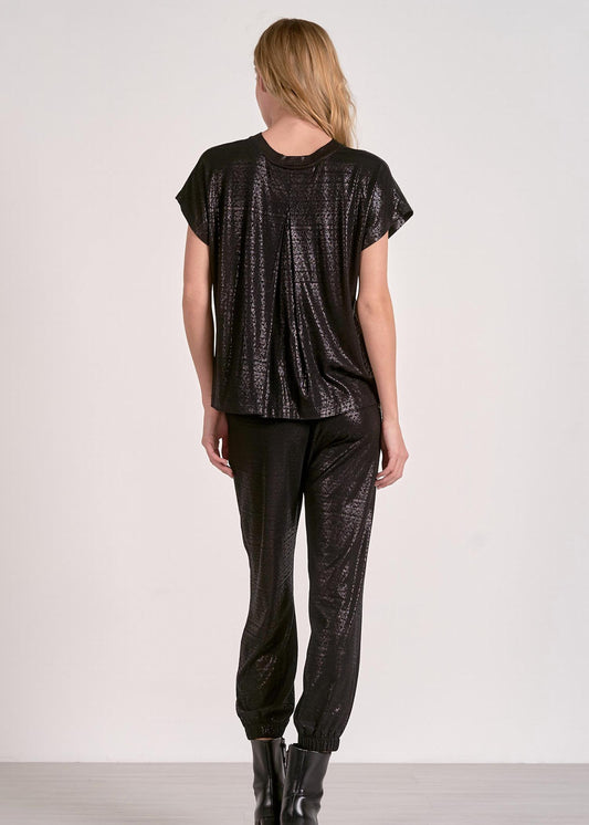 Elan - Mara Shimmer T-shirt Jumpsuit