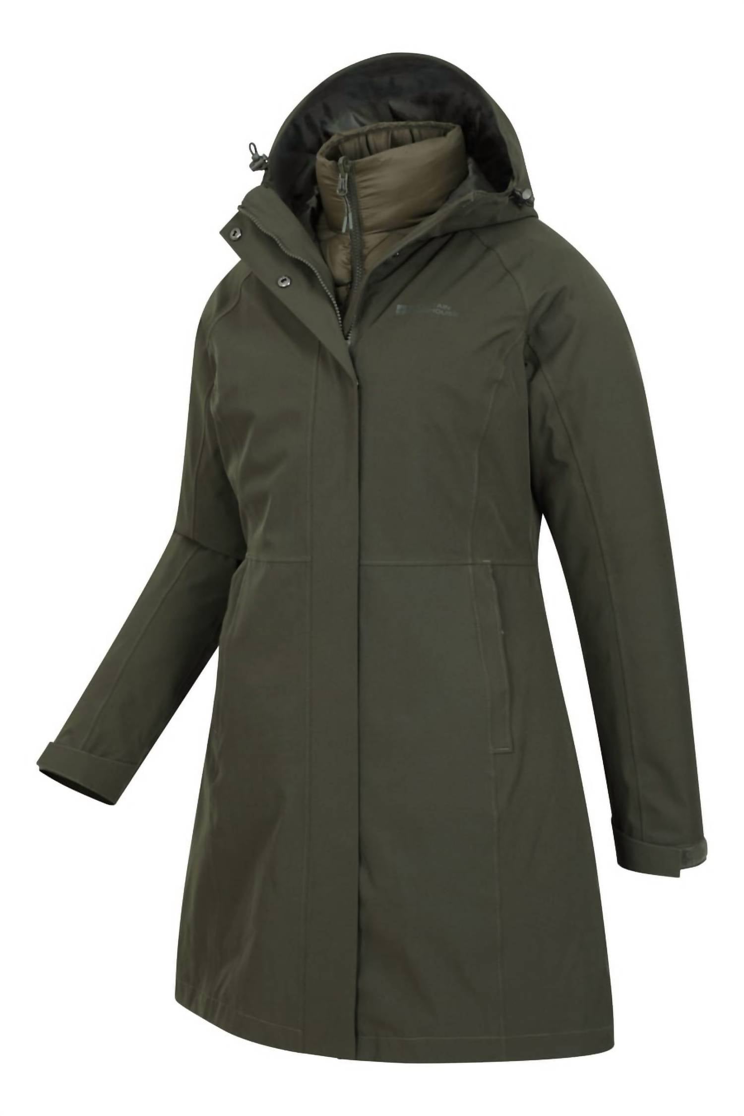 Mountain Hardwear Alaskan 3-in-1 Waterproof Coat in 1 waterproof coat women s in green - women's jacket - view 5