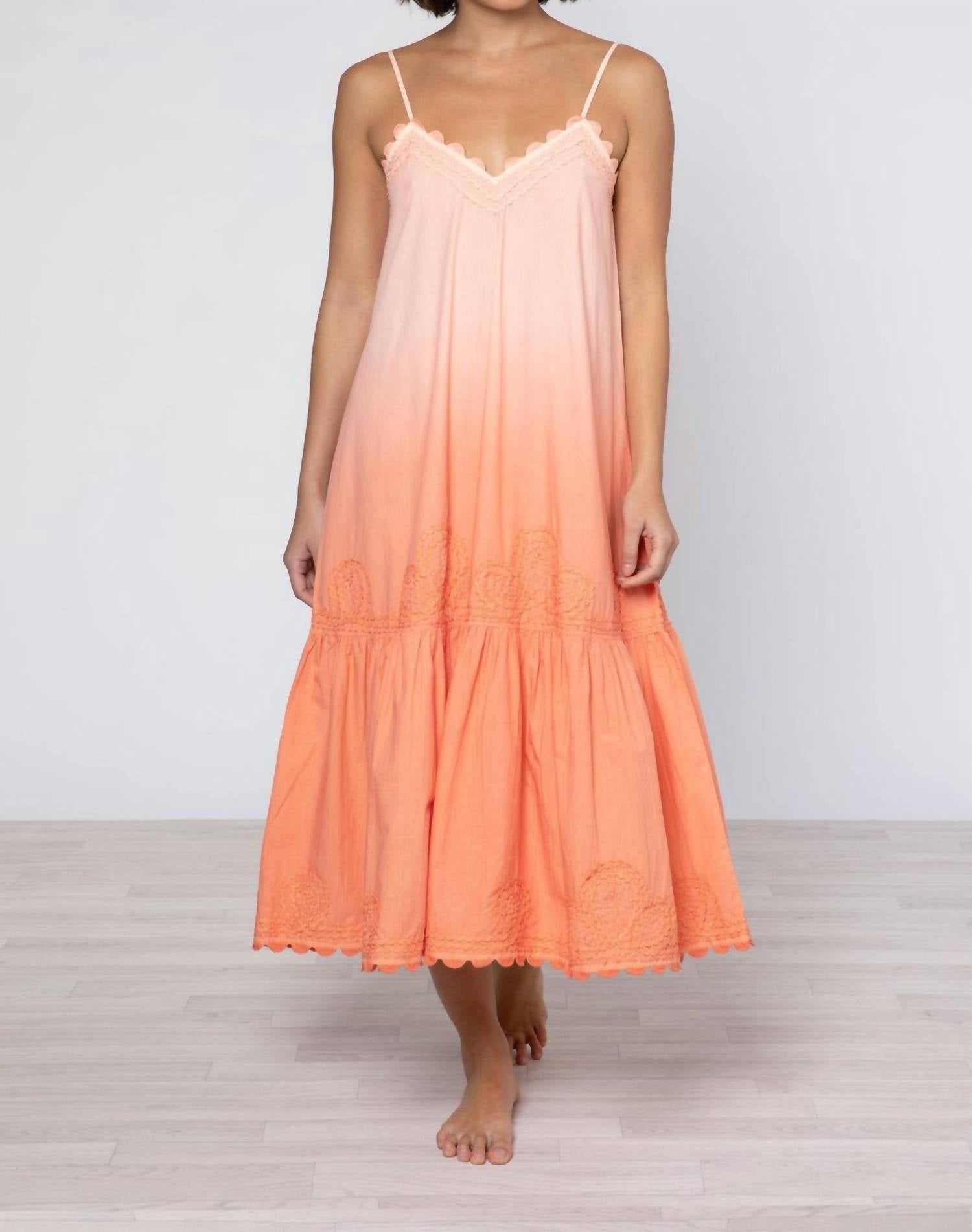 juliet dunn orange dress Juliet Dunn Blouson Dress