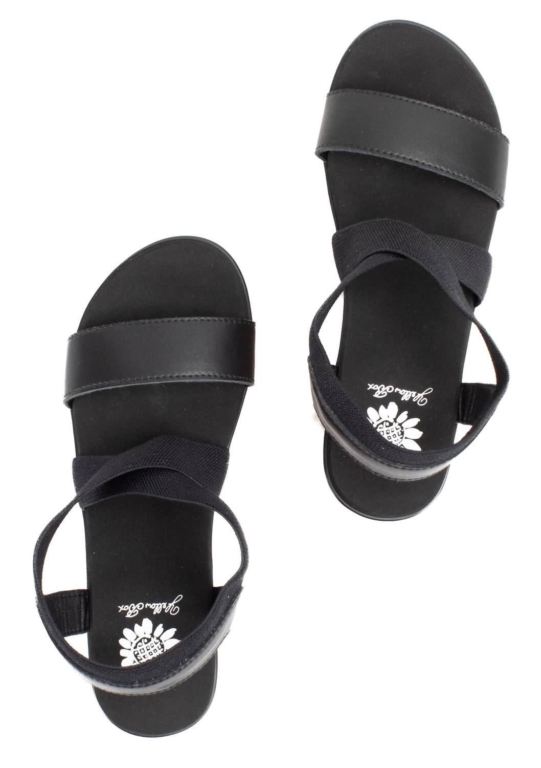 YELLOWBOX Women's Maldive Wedge Sandal in black - women's sandal - alternate view