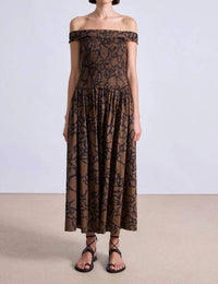 Apiece Apart - Lace Floral Britt Off-shoulder Maxi Dress