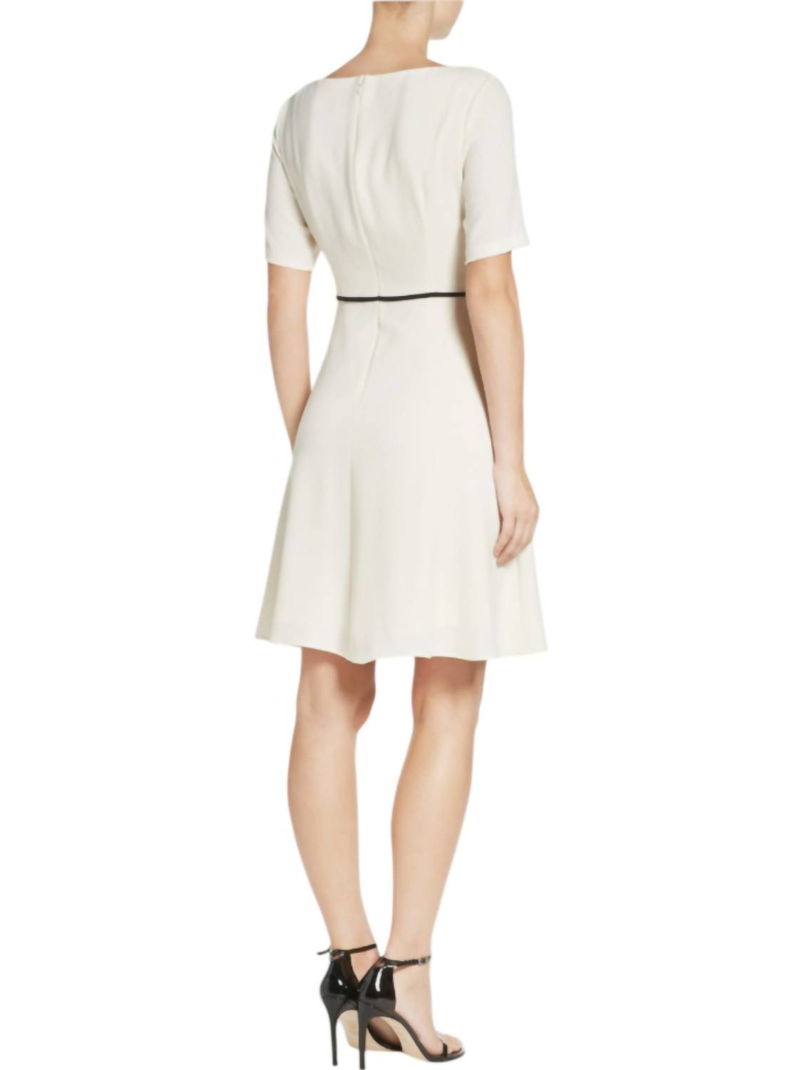 Adrianna Papell - Appliqu√© Waist Crepe Dress