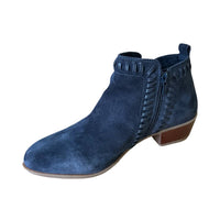 Diba True - Women's Later Gater Whipstitch Detail Suede Booties