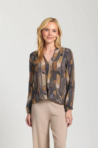 Apny - Deco Print Crossover Top