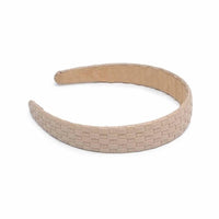 Urban Expressions - Women's Embossed Woven Vegan Leather Headband