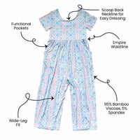 Laree + Co. - Girl's Kayliana Bamboo Leggy Romper