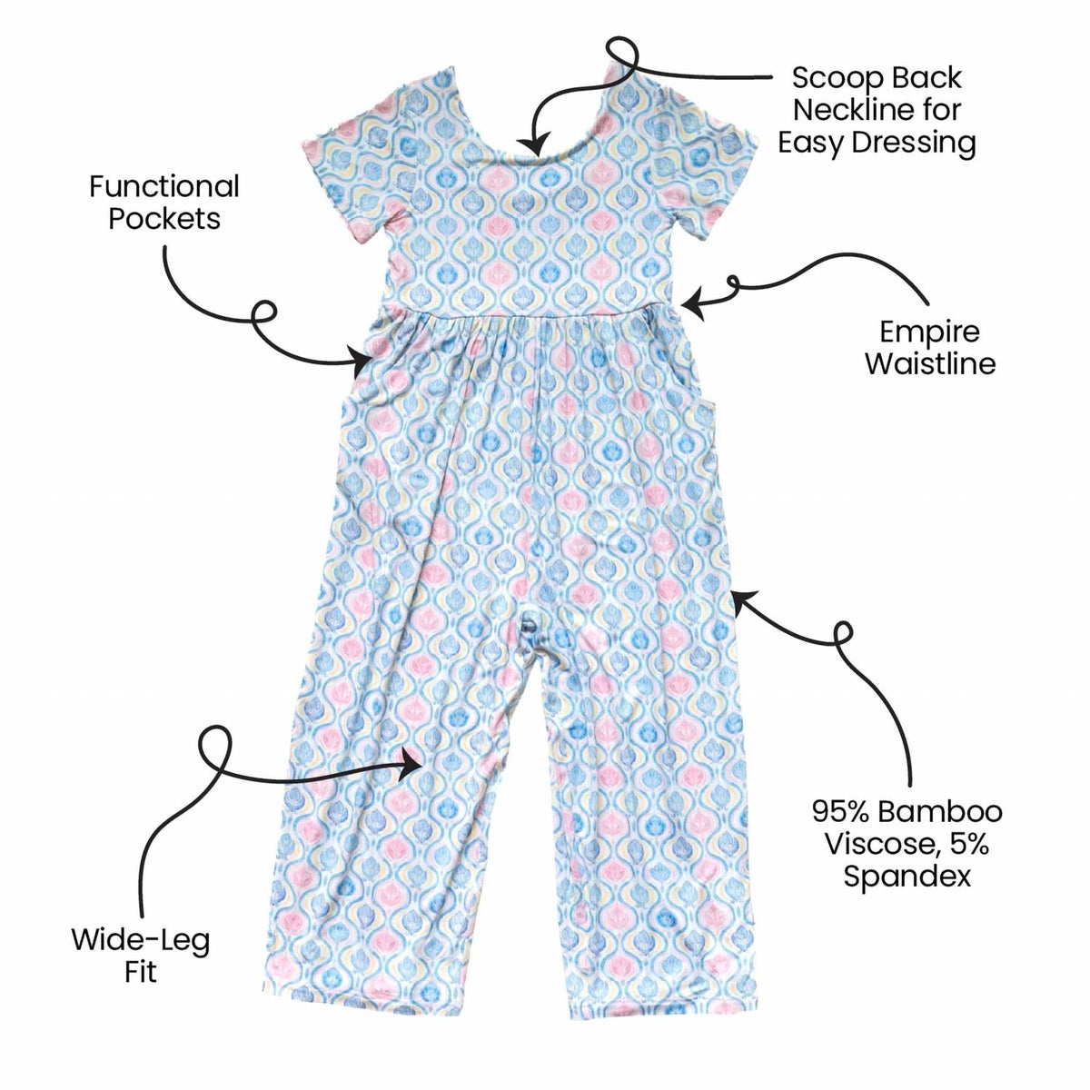 Laree + Co. - Girl's Kayliana Bamboo Leggy Romper
