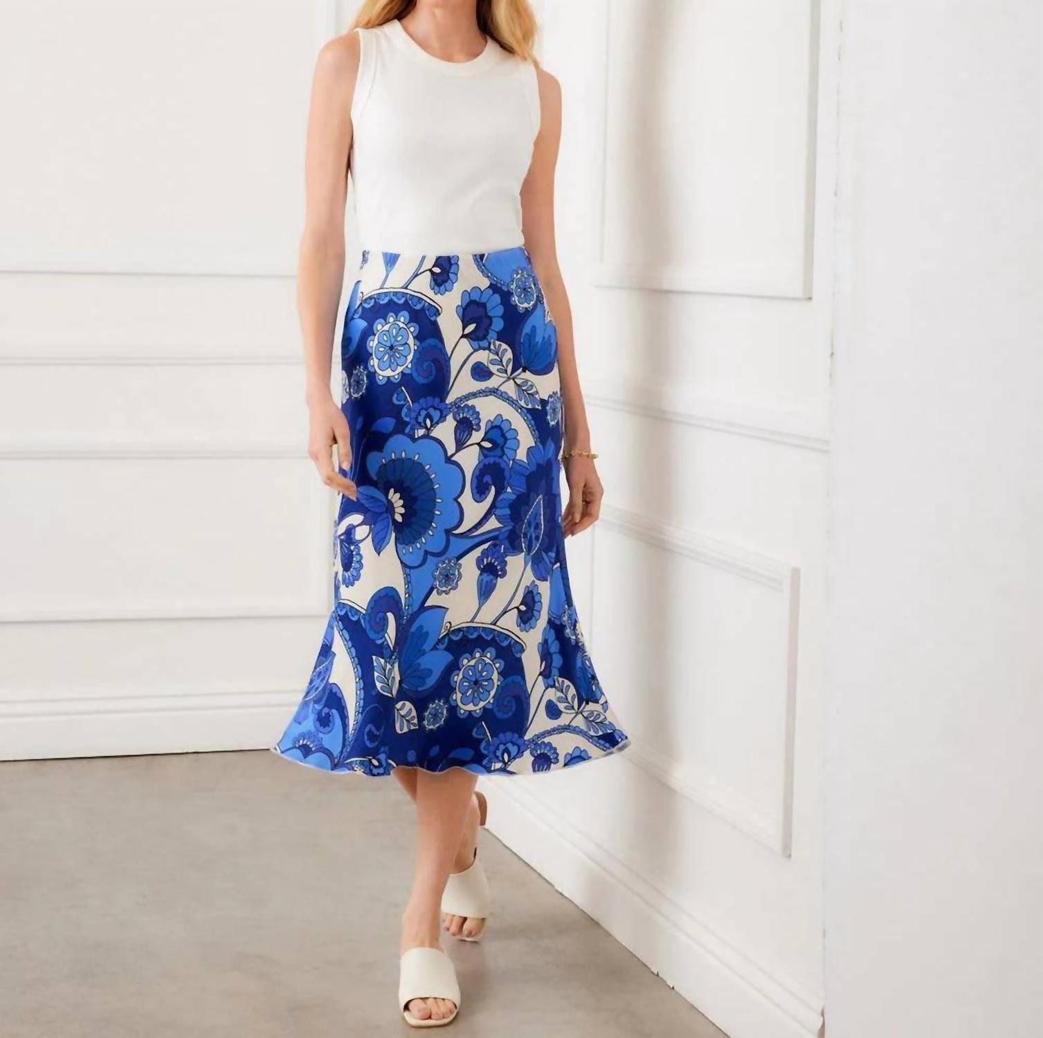 Karen Kane - Bias Cut Midi Skirt