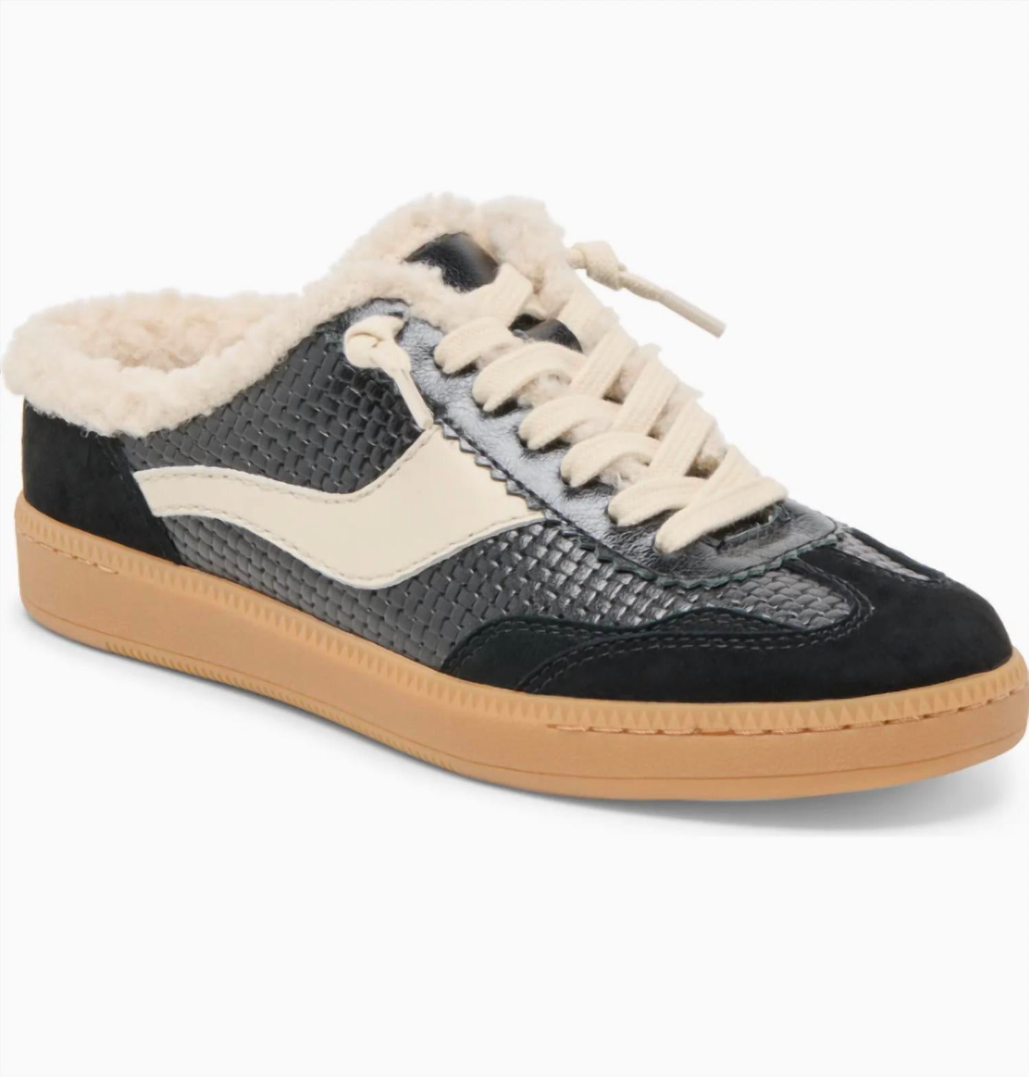 Dolce Vita Women's Notice plush slip on Sneaker in black - women's sneaker