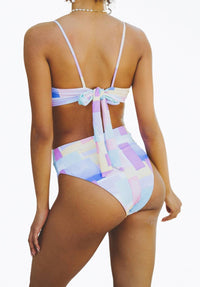 KYLIE RETRO RIBBED UNDERWIRE BIKINI TOP