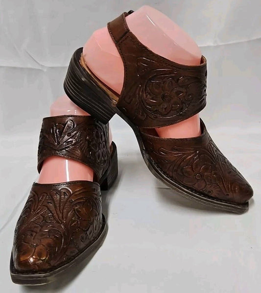 Roper - Women's All-over Floral Tooled Mule