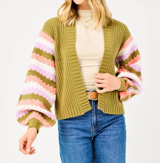 Mary Square - Pippa Bubble Sleeves Cardigan