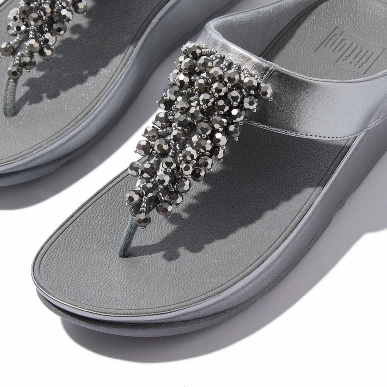 Fitflop - Women's Rumba Iridescent Beaded Toe-post Sandals