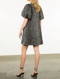 Thml - Puff Sleeve Cheetah Dress