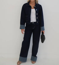 Blue Blush - Emery Wide Leg Jeans