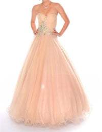 Precious Formals - Sweetheart Strapless Beaded Ballgown