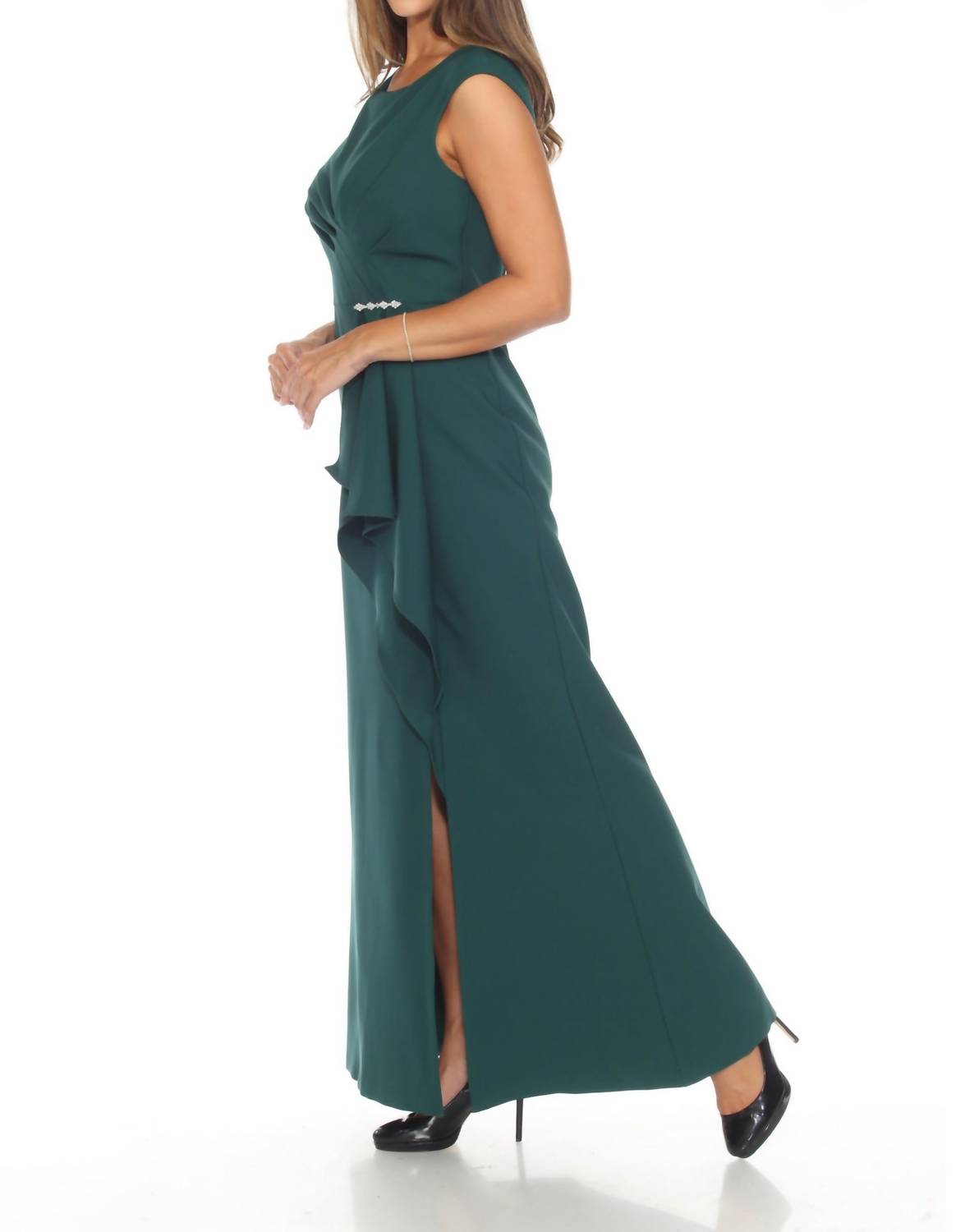 Joseph Ribkoff - Women's Ruffled Mermaid Evening Dress