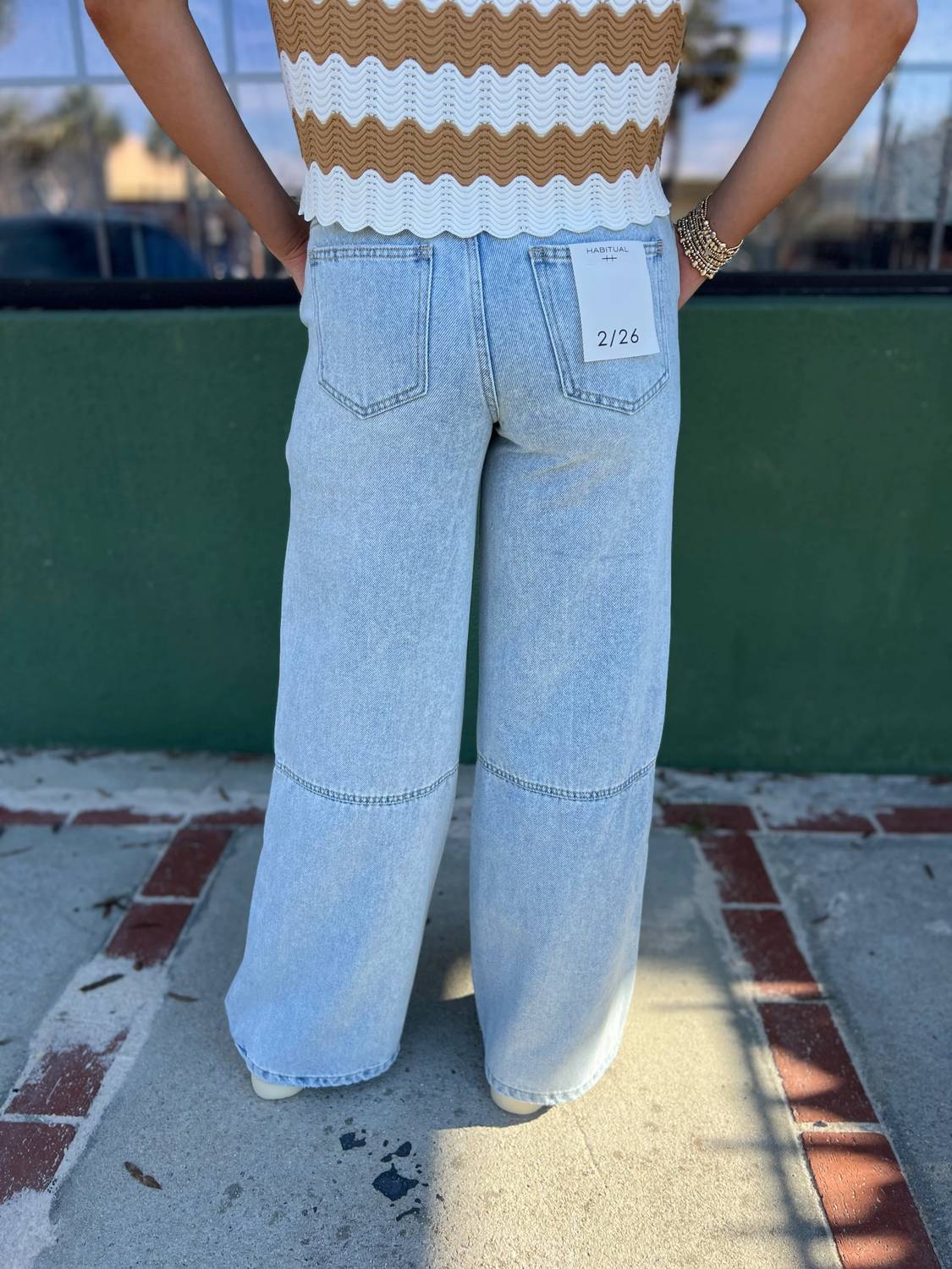 Habitual - High Waist Wide Leg Trouser Jeans