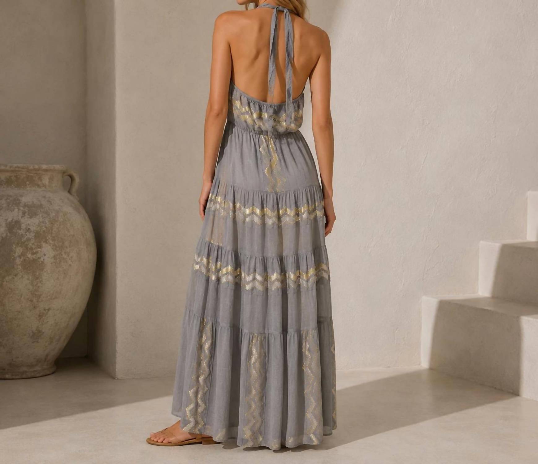 Mystery Resort - Elena Halter Maxi Dress