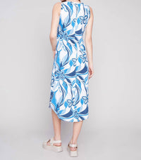 Charlie B - Printed Sleeveless Shirt Tail Dress